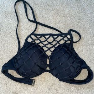 Black bathing suit top